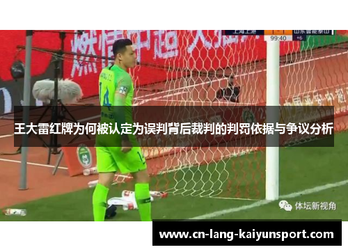 王大雷红牌为何被认定为误判背后裁判的判罚依据与争议分析 王大雷红牌为何被认定为误判背后裁判的判罚依据与争议分析